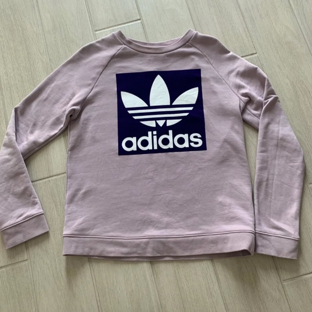 Adidas light purple sweatshirt